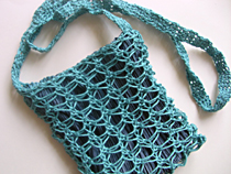 loomknittingdesigns.com - The Little Waves Bag pattern